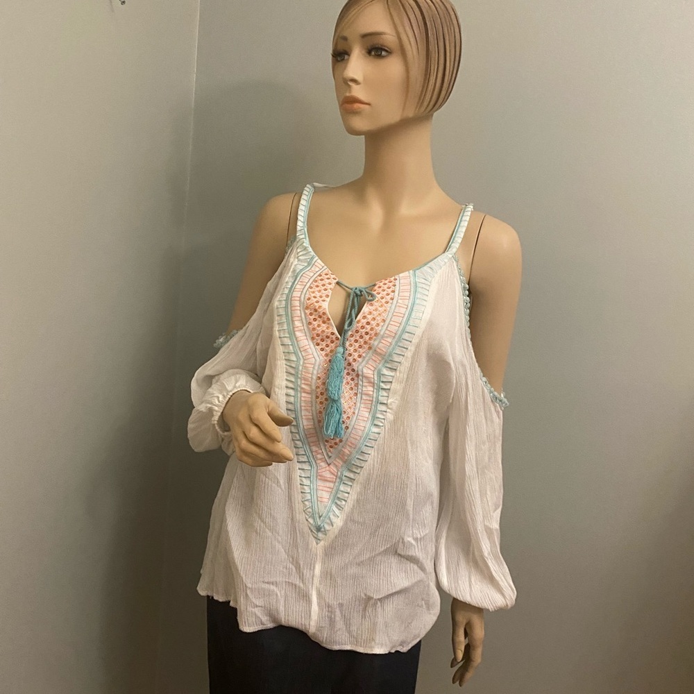 Bohemian style open shoulder and back blouse 6 for $36